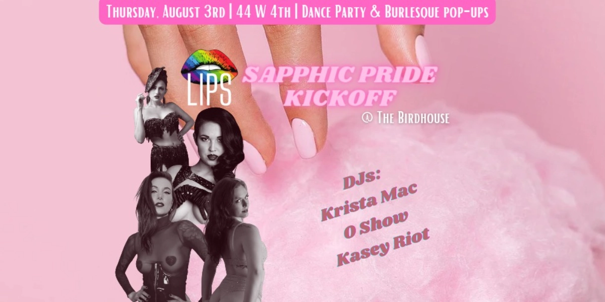 Event image for LIPS Sapphic Pride Kickoff Party!