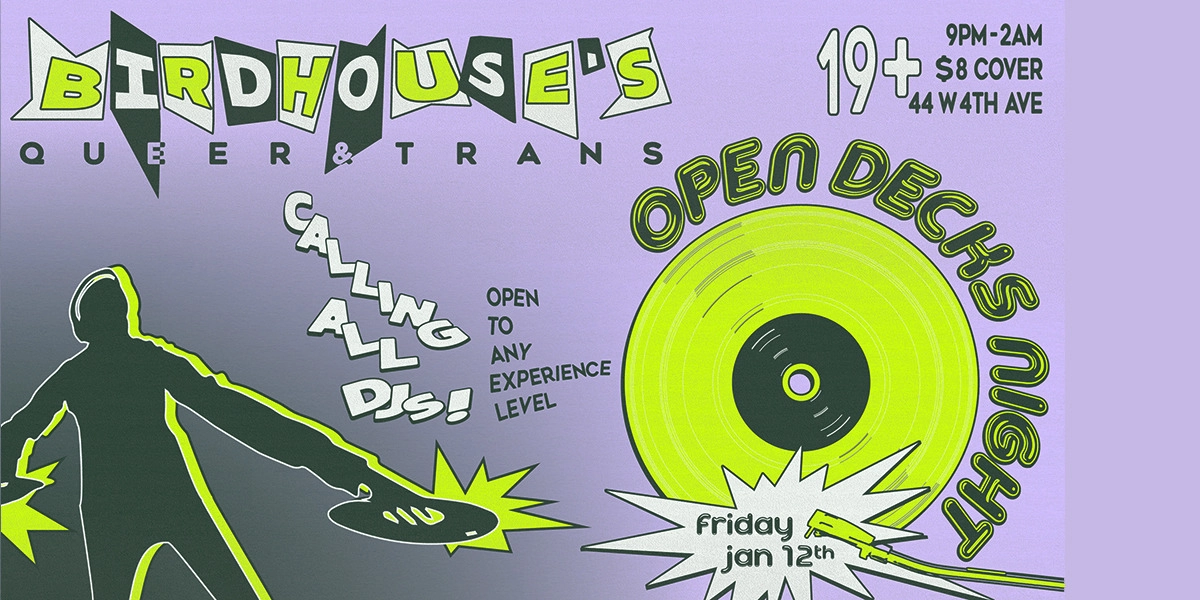Event image for BiRDHOUSE OPEN DECKS NIGHT