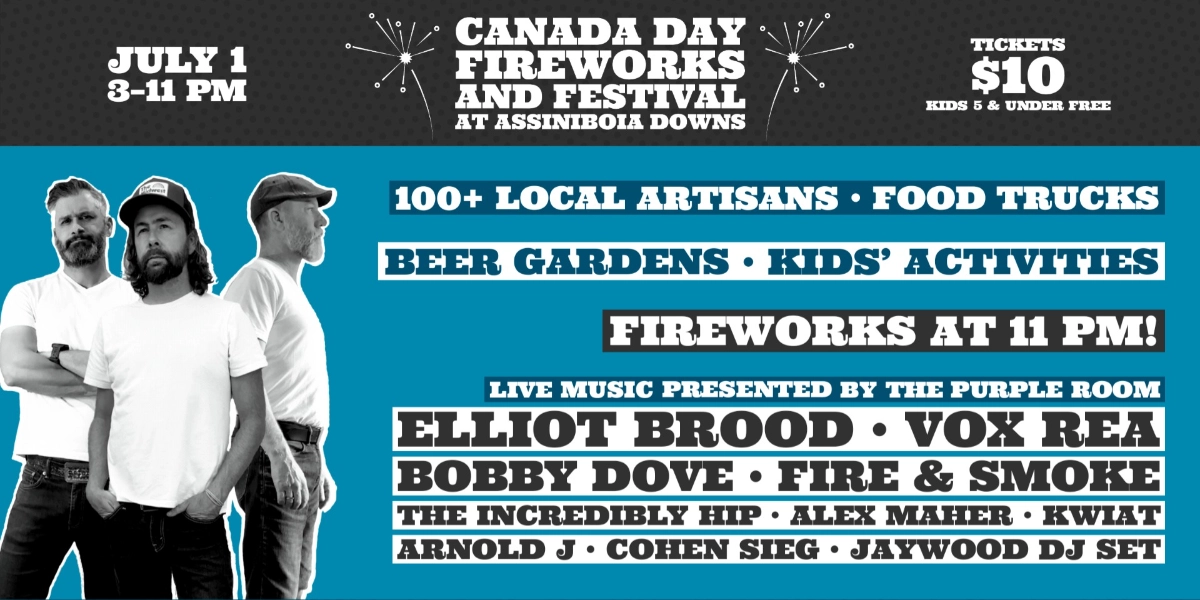 Event image for Canada Day Fireworks & Festival at Assiniboia Downs