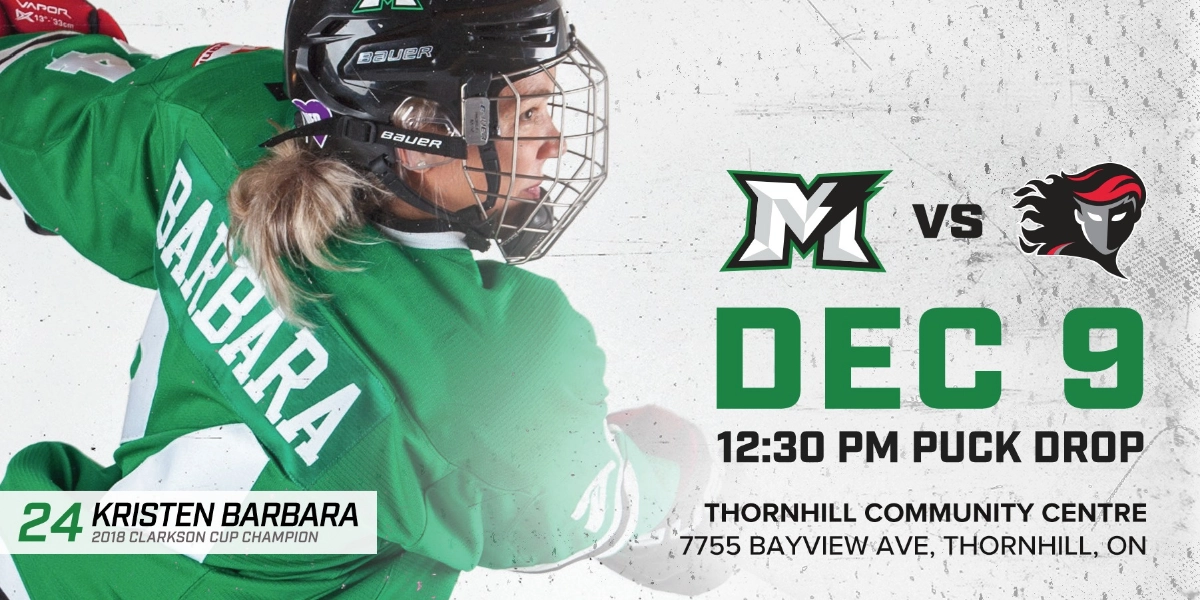 Event image for Markham Thunder vs Calgary Inferno Dec 9