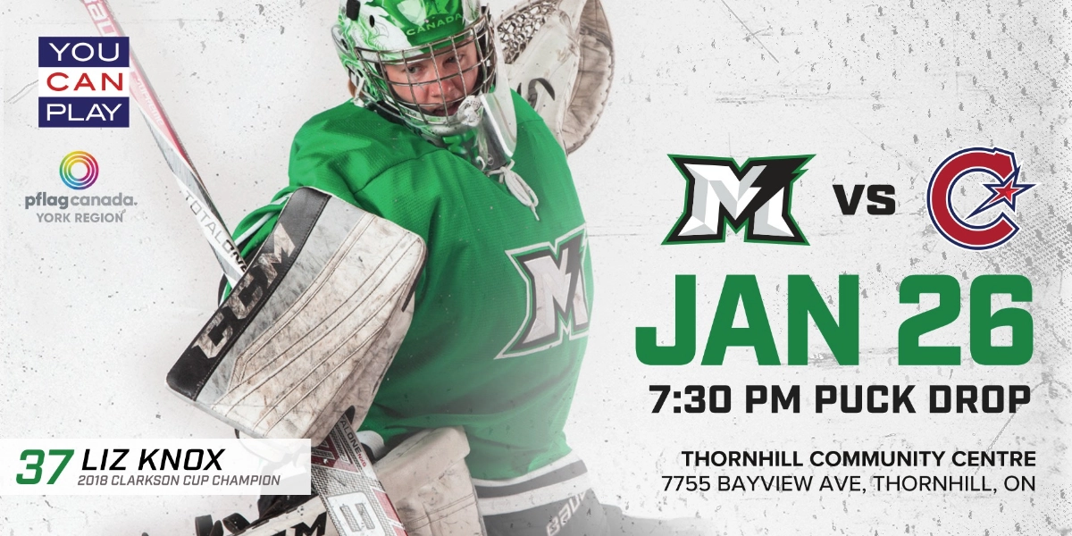 Event image for Markham Thunder vs Montreal Les Canadiennes Jan 26