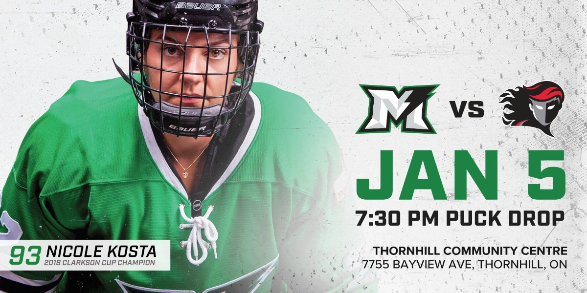 Event image for Markham Thunder vs Calgary Inferno Jan 5