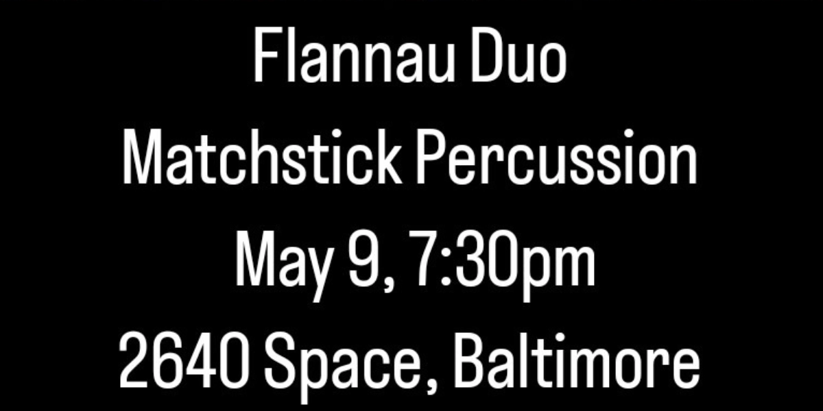 Event image for Flannau Duo + Matchstick Percussion