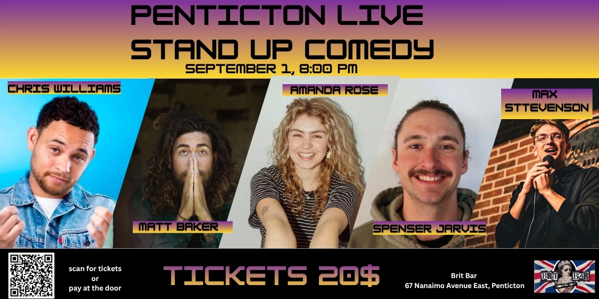 Event image for September 1 Penticton Live Stand Up Comedy