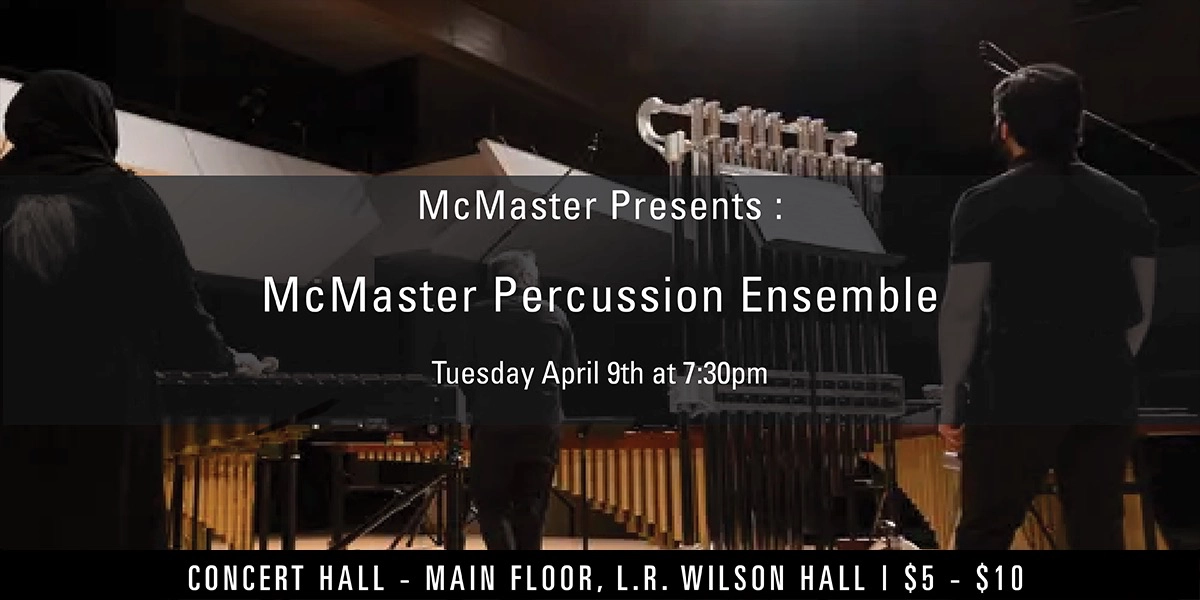 Event image for McMaster Percussion Ensemble 2024: Spring Concert