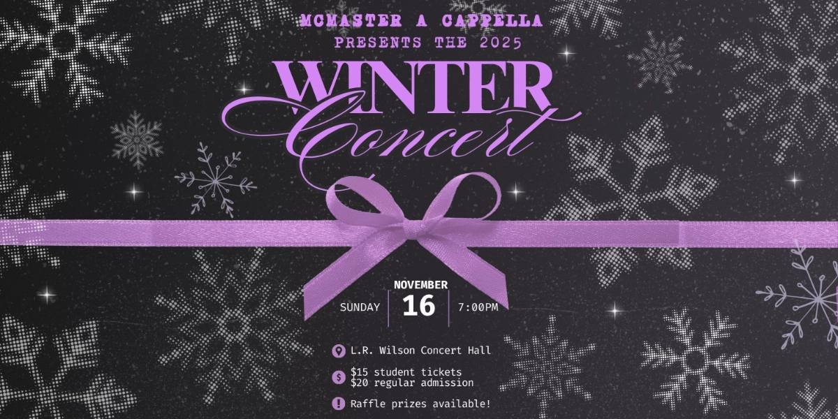 Event image for McMaster A Cappella: Winter Concert 2025
