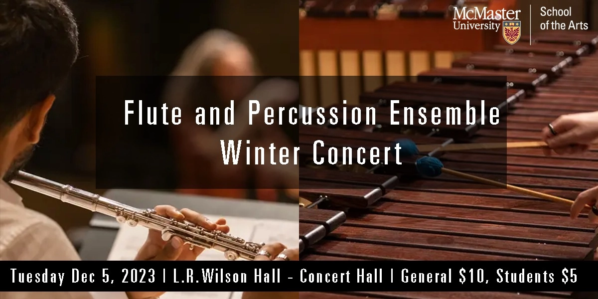 Event image for McMaster Flute and Percussion Ensemble: Winter Concert