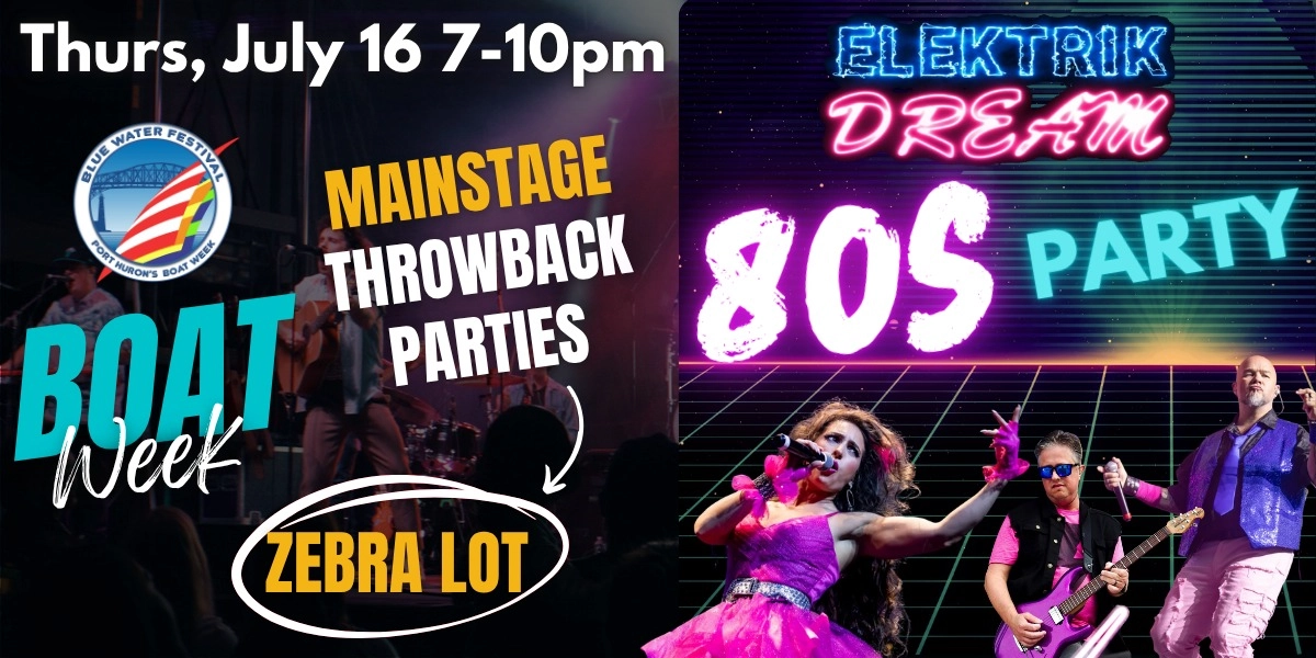 Event image for Elektrik Dream 80s Party Blue Water Fest