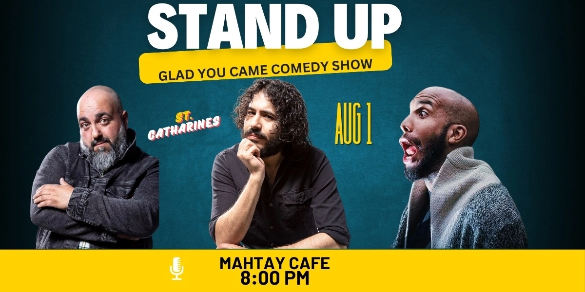 Event image for GLAD YOU CAME COMEDY SHOW  ST. CATHARINES