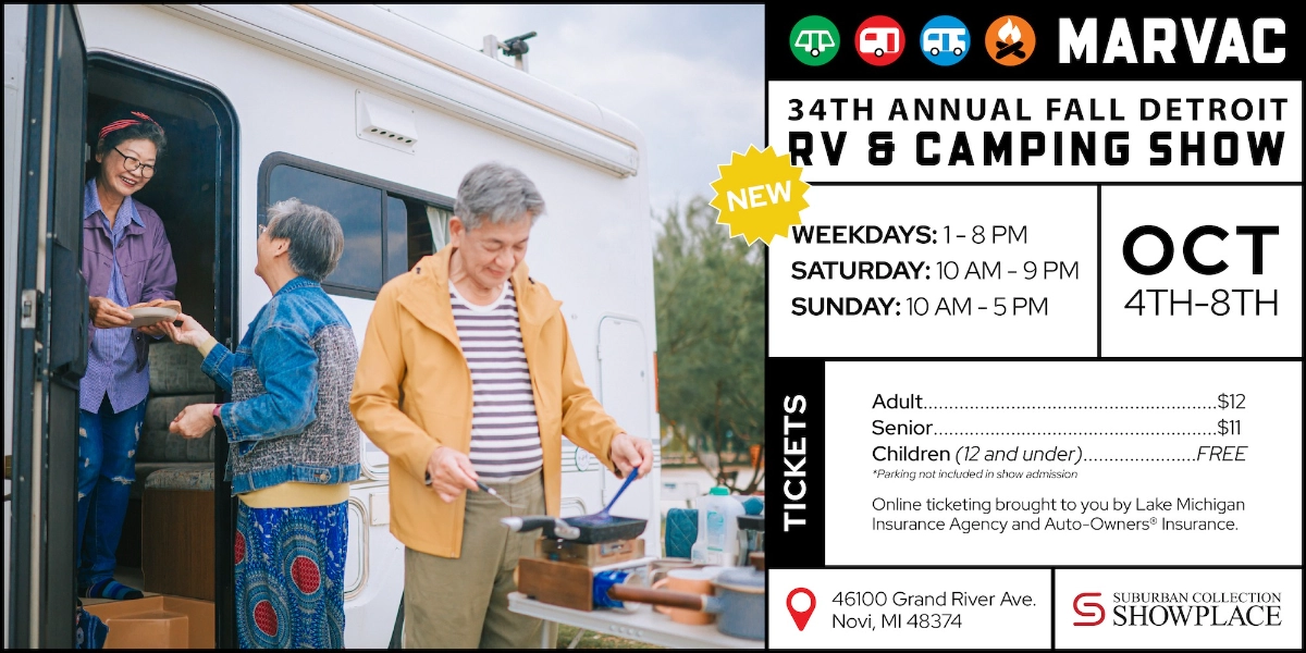 Event image for 34th Annual Fall Detroit RV and Camping show