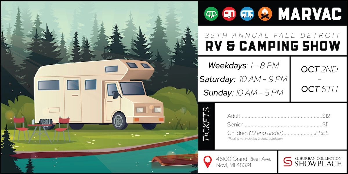 Event image for 35th Annual Fall MARVAC Detroit RV & Camping Show