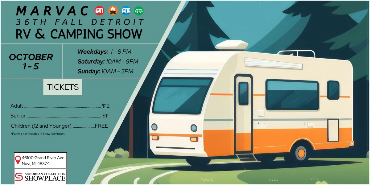 Event image for 36th MARVAC Fall Detroit RV & Camping Show