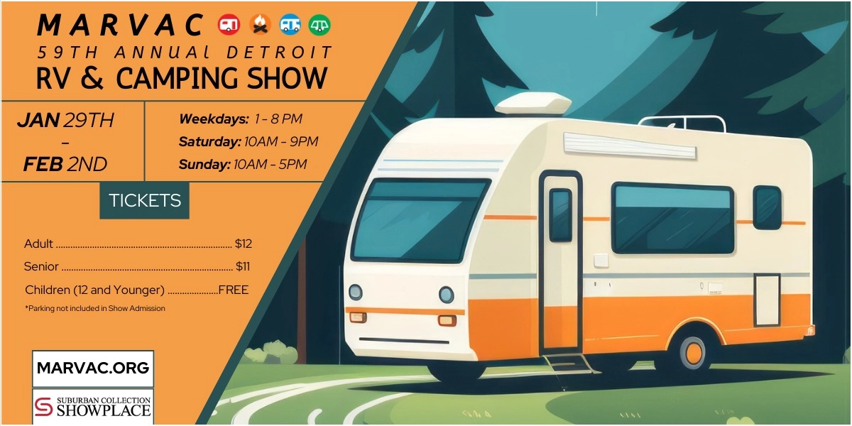 Event image for 59th Annual Detroit RV & Camping Show @ Suburban Collection Showplace