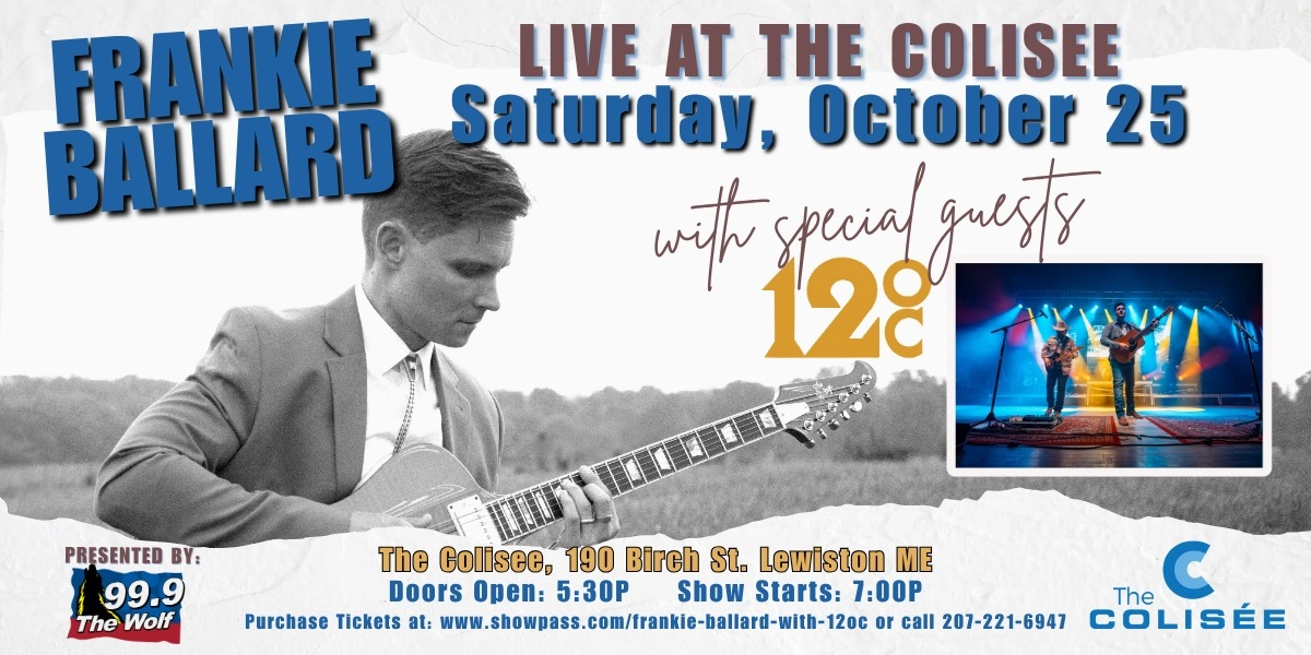 Event image for Frankie Ballard with 12/OC