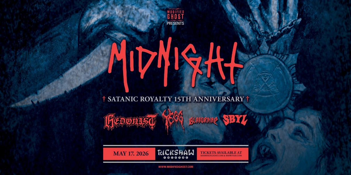 Event image for MIDNIGHT with Hedonist, Yegg, Bloodrhine & SBYL