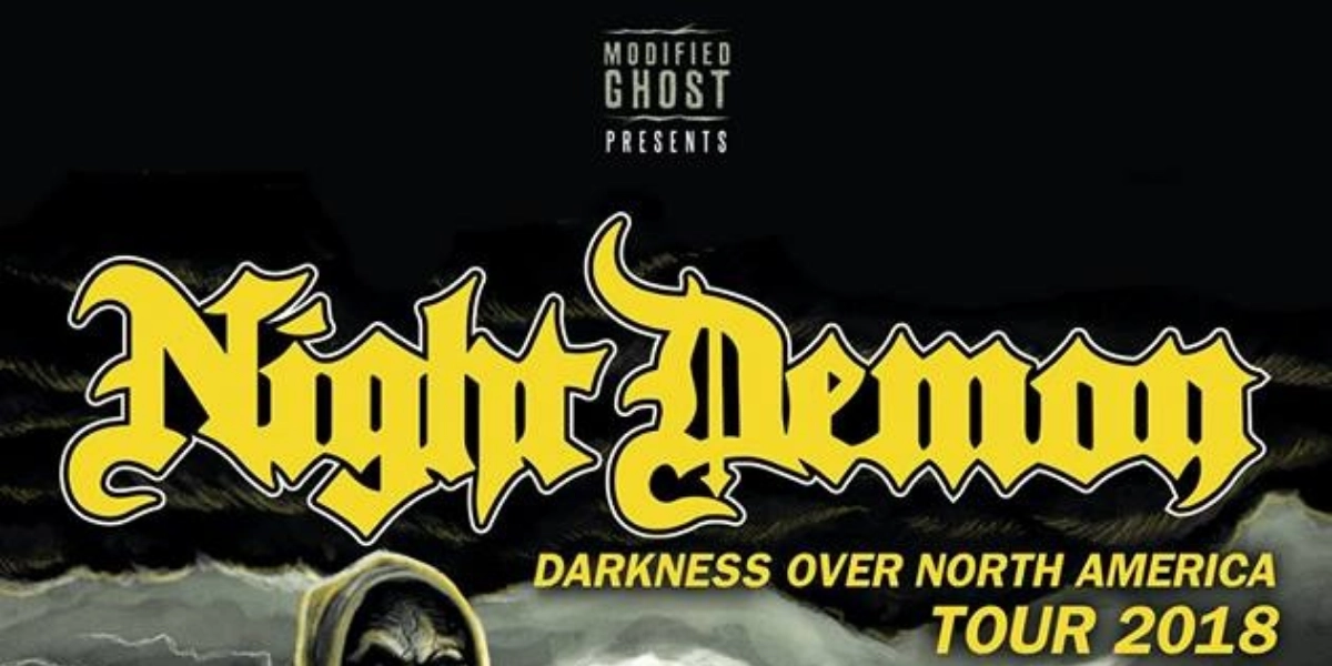 Event image for NIGHT DEMON with Bloodstar, Precious Dudes & Rebel Priest