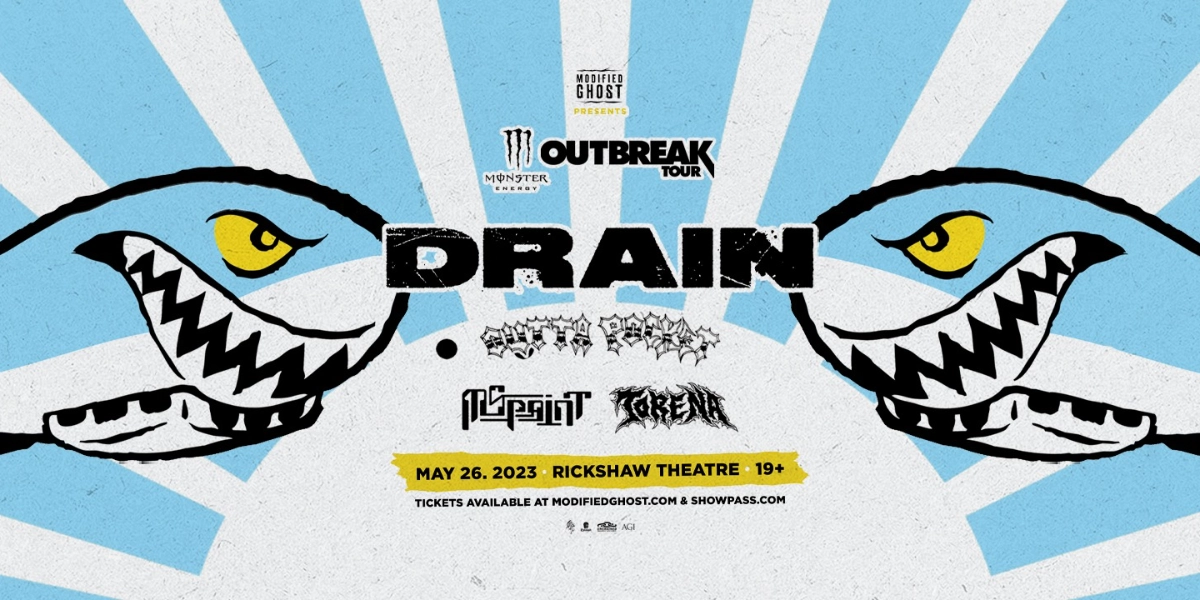 Event image for DRAIN with Outta Pocket, MSpaint & Torena