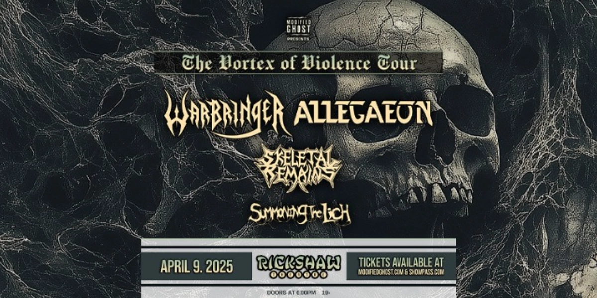 Event image for WARBRINGER & ALLEGAEON with Skeletal Remains & Summoning The Lich
