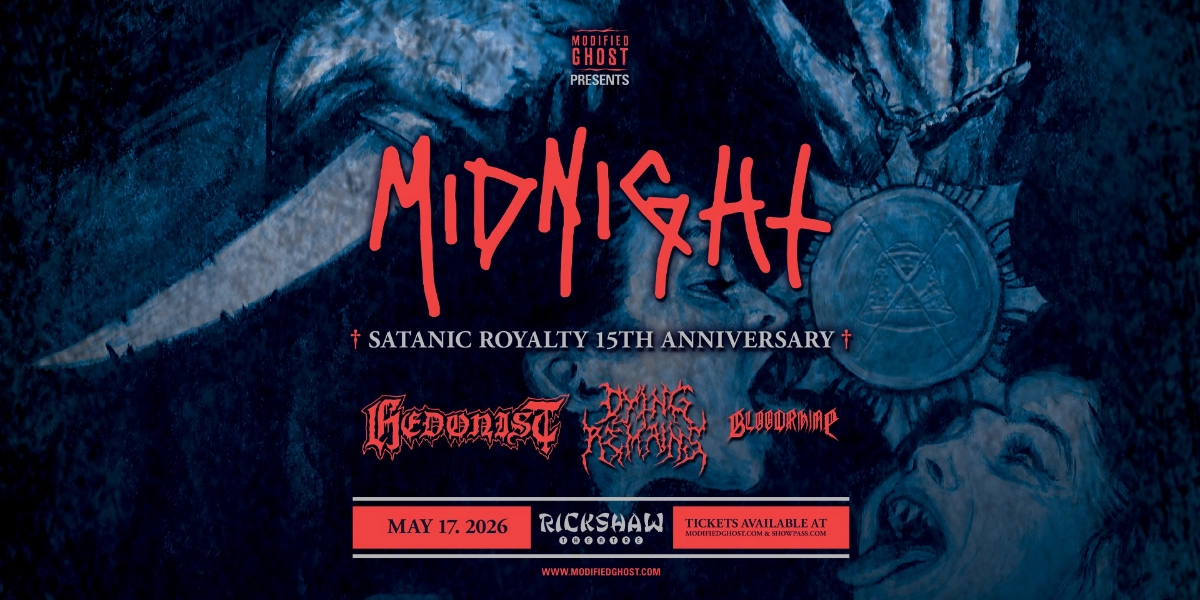 Event image for MIDNIGHT with Hedonist, Dying Remains & Bloodrhine