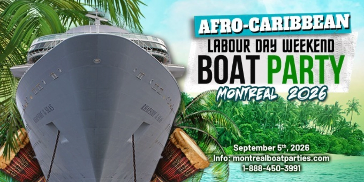 Event image for AFRO-CARIBBEAN LABOUR DAY WEEKEND BOAT PARTY MONTREAL 2026