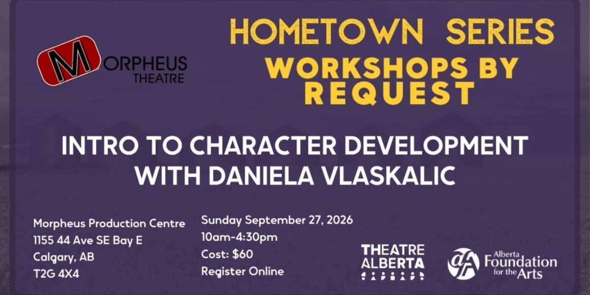 Event image for Workshop: Intro to Character Development with Daniela Vlaskalic