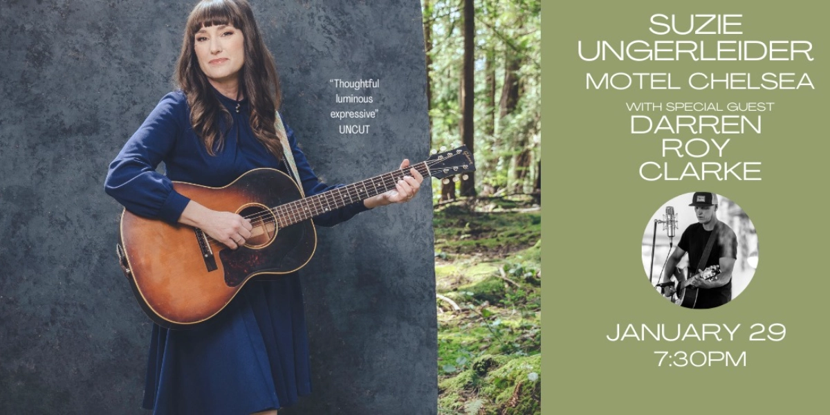 Event image for Suzie Ungerleider with Special Guest Darren Roy Clarke