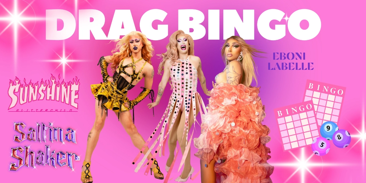 Event image for Drag Queen Bingo with Sunshine Glitterchild & Saltina Shaker