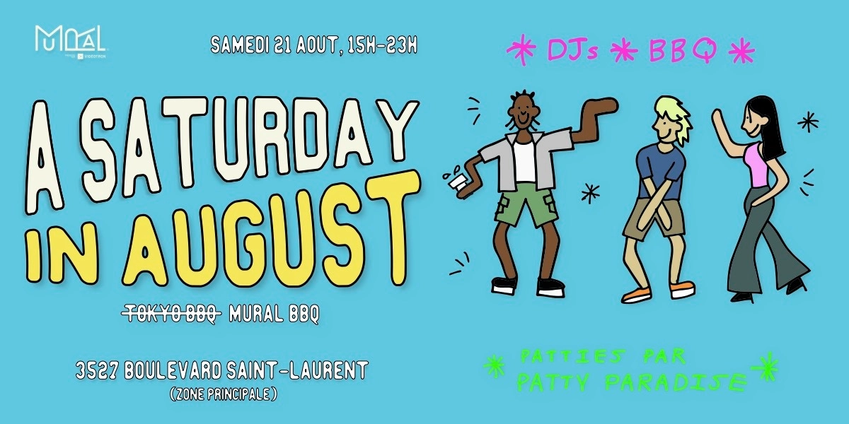 Event image for MURAL présente : A Saturday in August