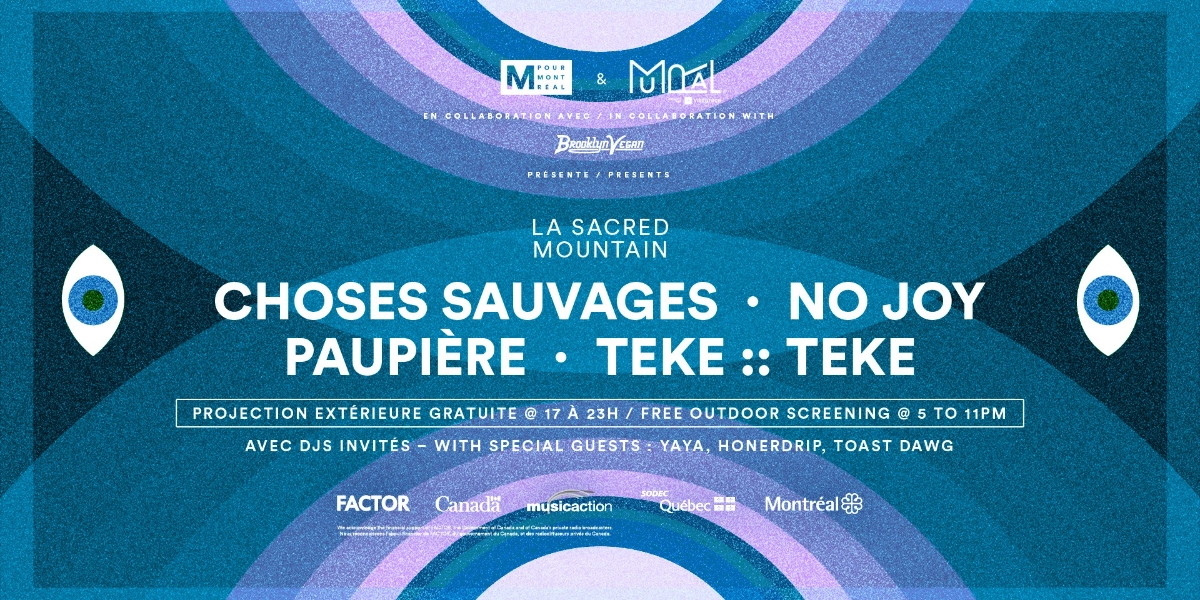 Event image for M pour Montréal x MURAL présentent : La Sacred Mountain