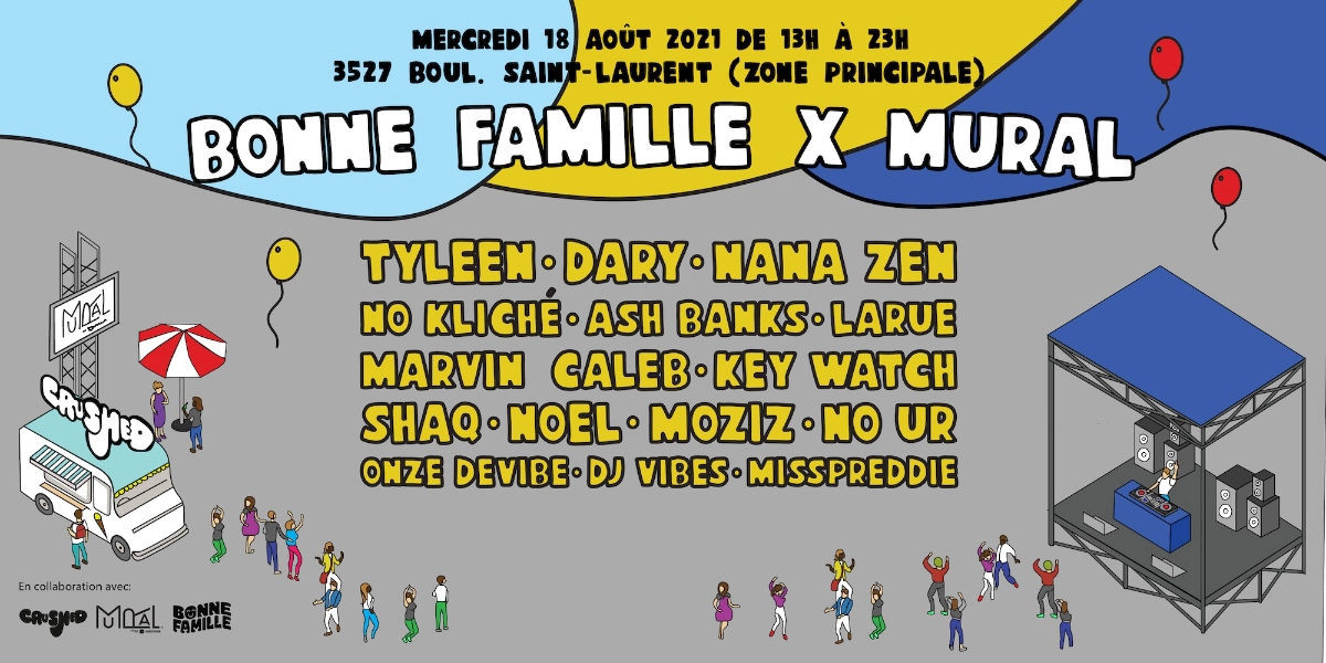 Event image for *COMPLET* MURAL présente : Bonne Famille