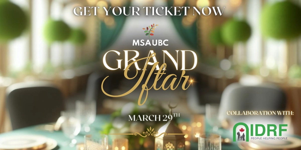 Event image for MSA UBC Grand Iftar 2024
