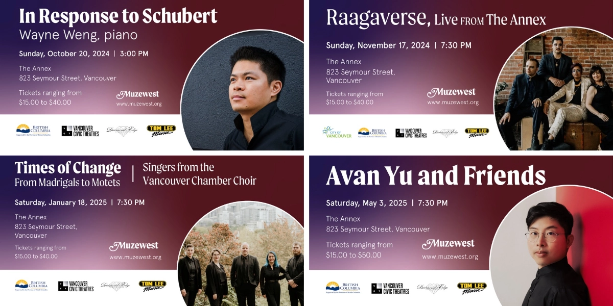 Event image for Muzewest 2024-2025 Season Subscription (All 4 Concerts)