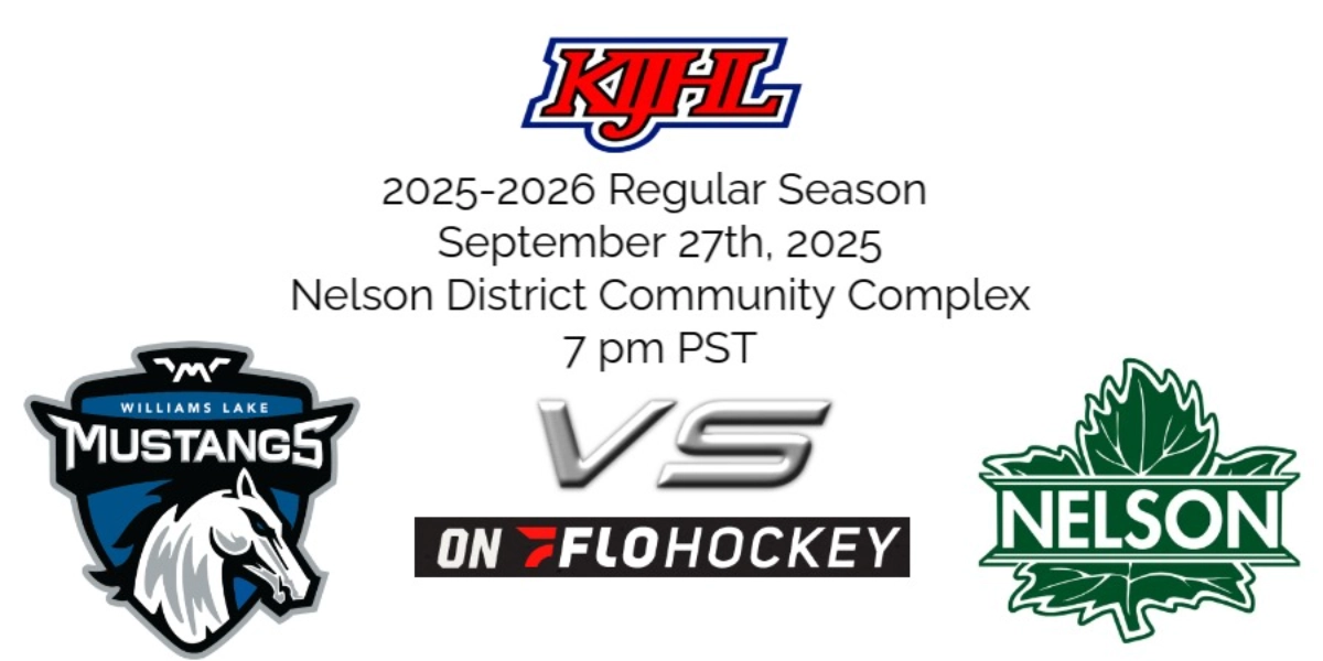 Event image for 2025-2026 KIJHL REGULAR SEASON WILLIAMS LAKE VS NELSON
