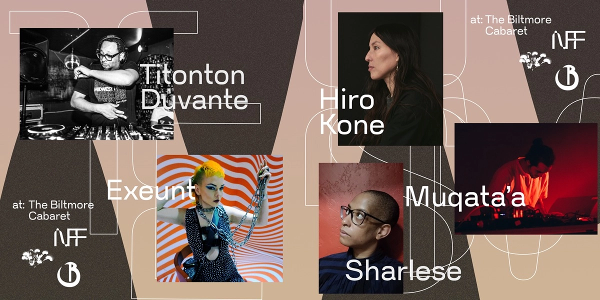 Event image for New Forms presents: Titonton Duvante, Hiro Kone, Muqata'a, Sharlese, Exeunt