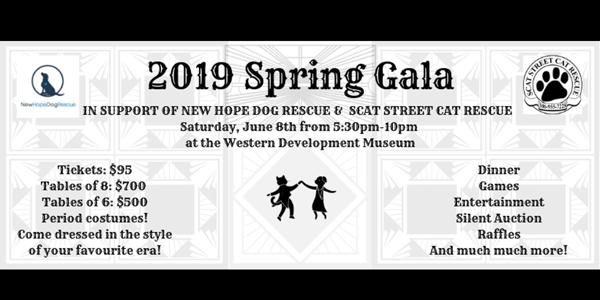 Event image for New Hope Dog & SCAT Street Cat Rescue's 5th Joint Fundraising Gala