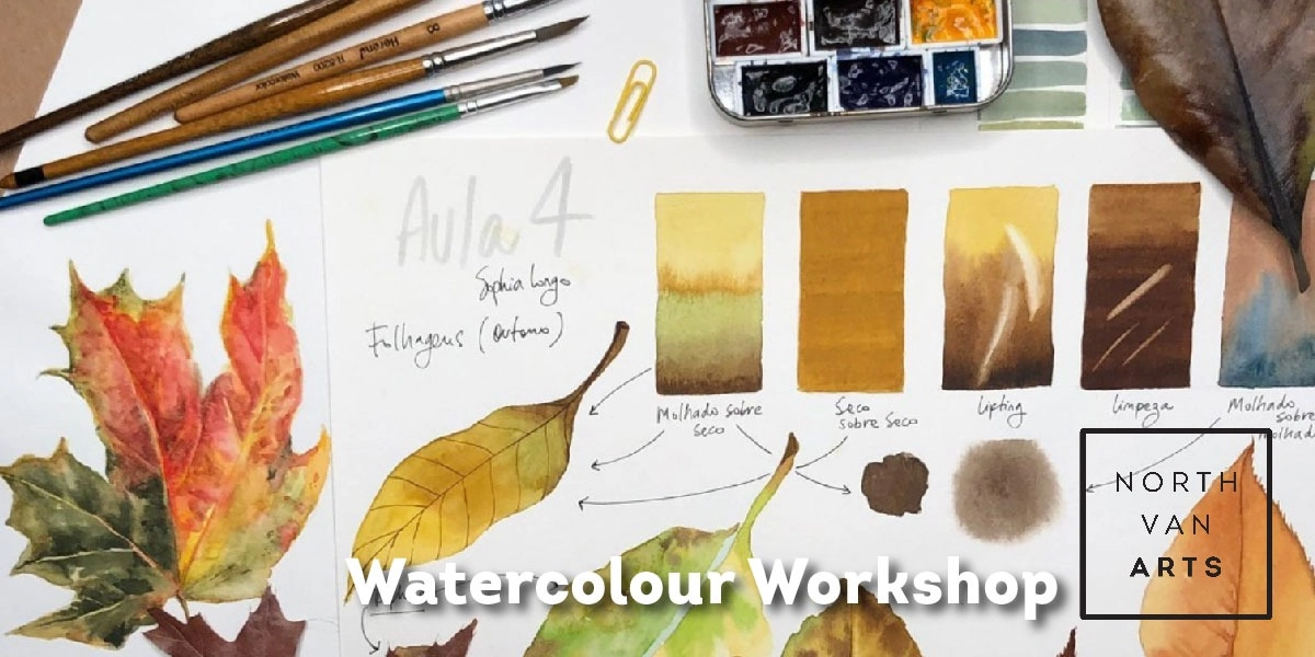 Event image for Watercolour: Fall Leaves - 15+