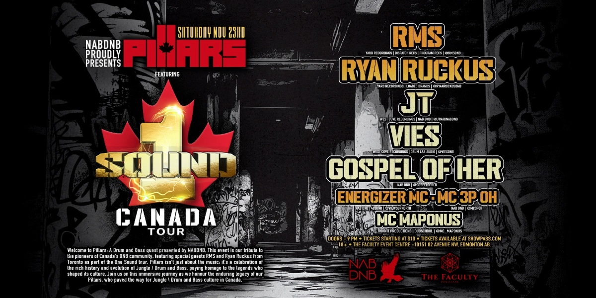 Event image for NABDNB presents Pillars FT 1 Sound Tour W/ RMS & Ryan Ruckus