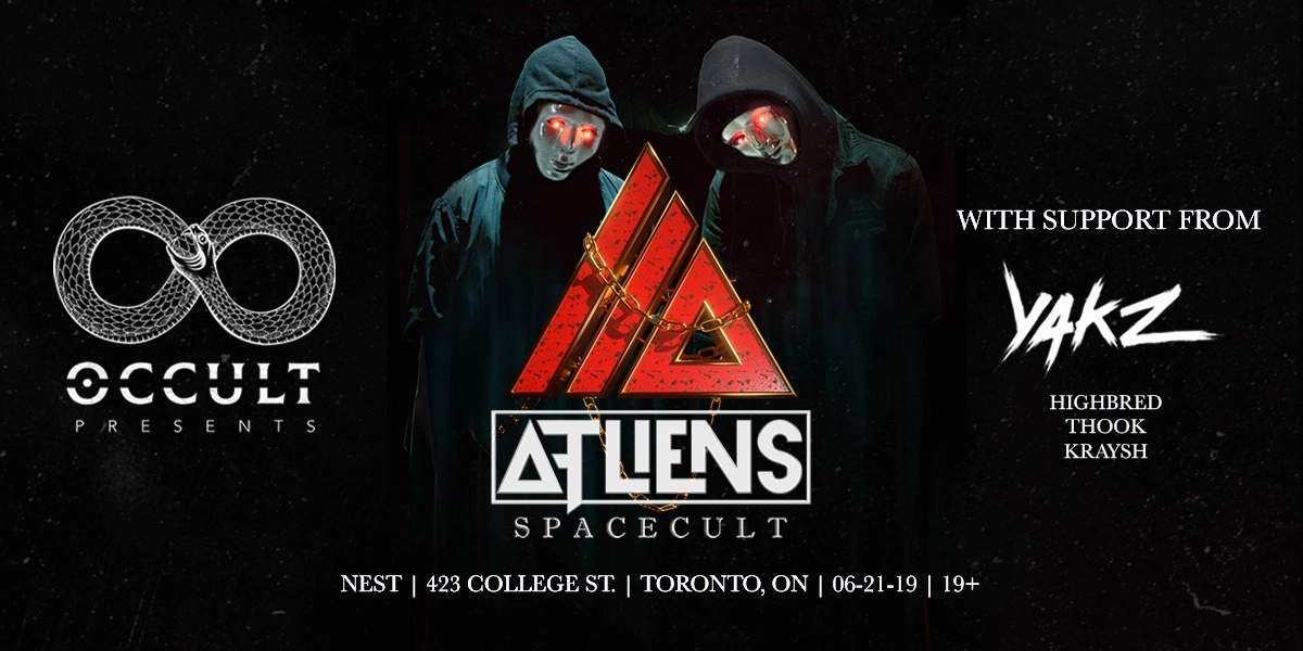 Event image for Occult Presents: ATLiens with Yakz