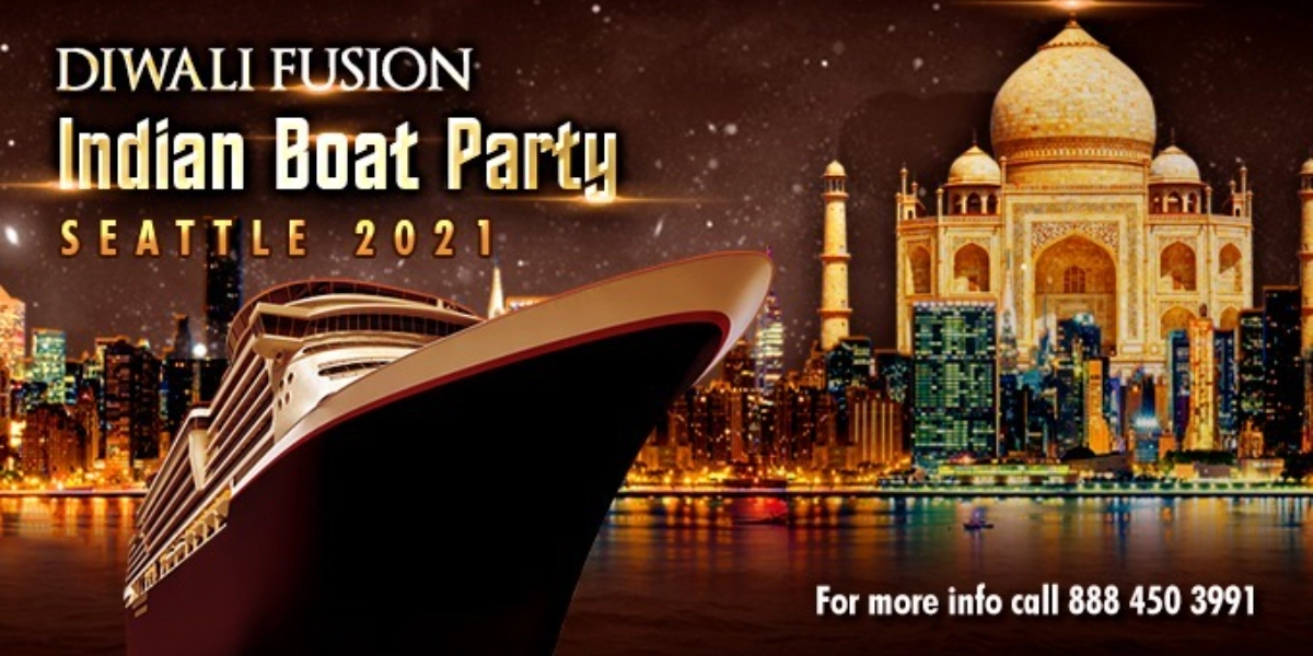 Event image for Diwali Fusion Indian Boat Party Seattle 2021