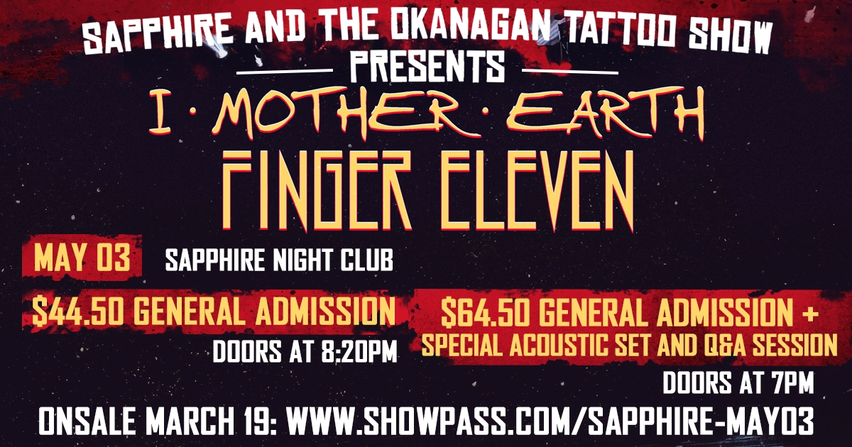 Event image for I Mother Earth + Finger Eleven