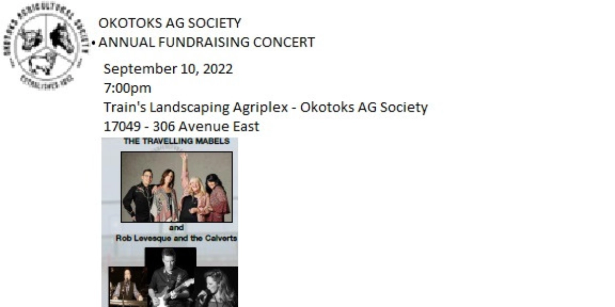 Event image for Okotoks Agricultural Society Fundraising Concert