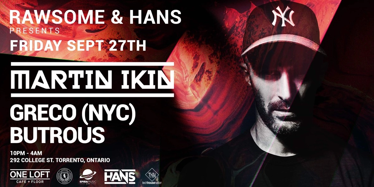 Event image for Martin Ikin @ ONE LOFT