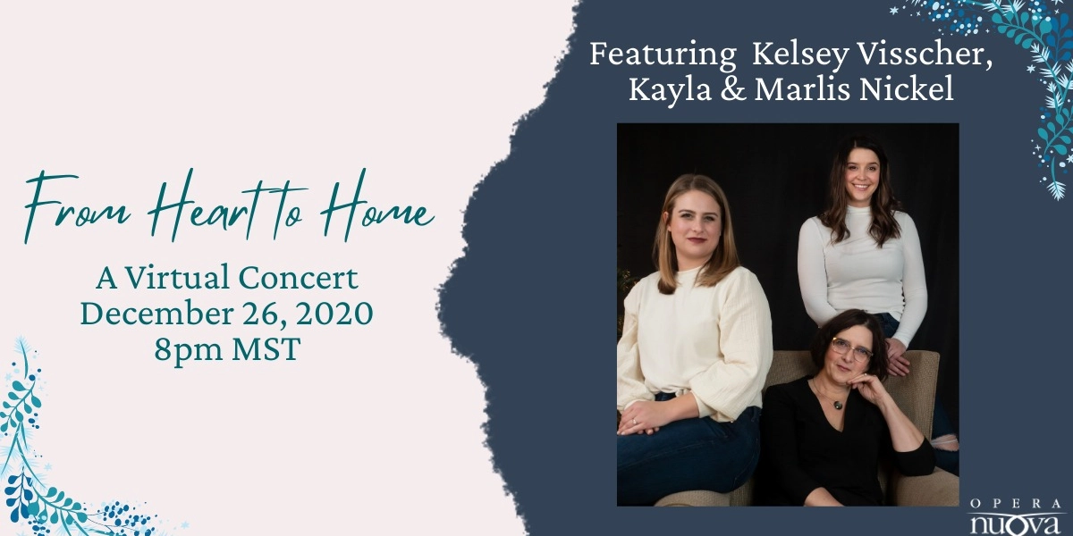 Event image for From Heart to Home -  Kelsey Visscher, Kayla & Marlis Nickel