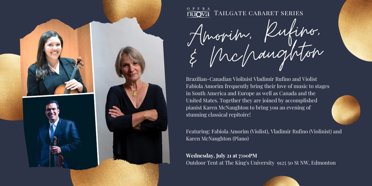Event image for Amorim, Rufino and McNaughton - Tailgate Chamber Orchestra Series July 21