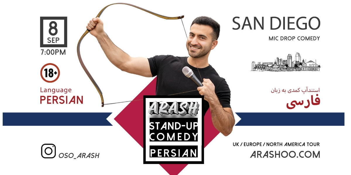 Event image for Arash - Persian Standup Comedy - San Diego