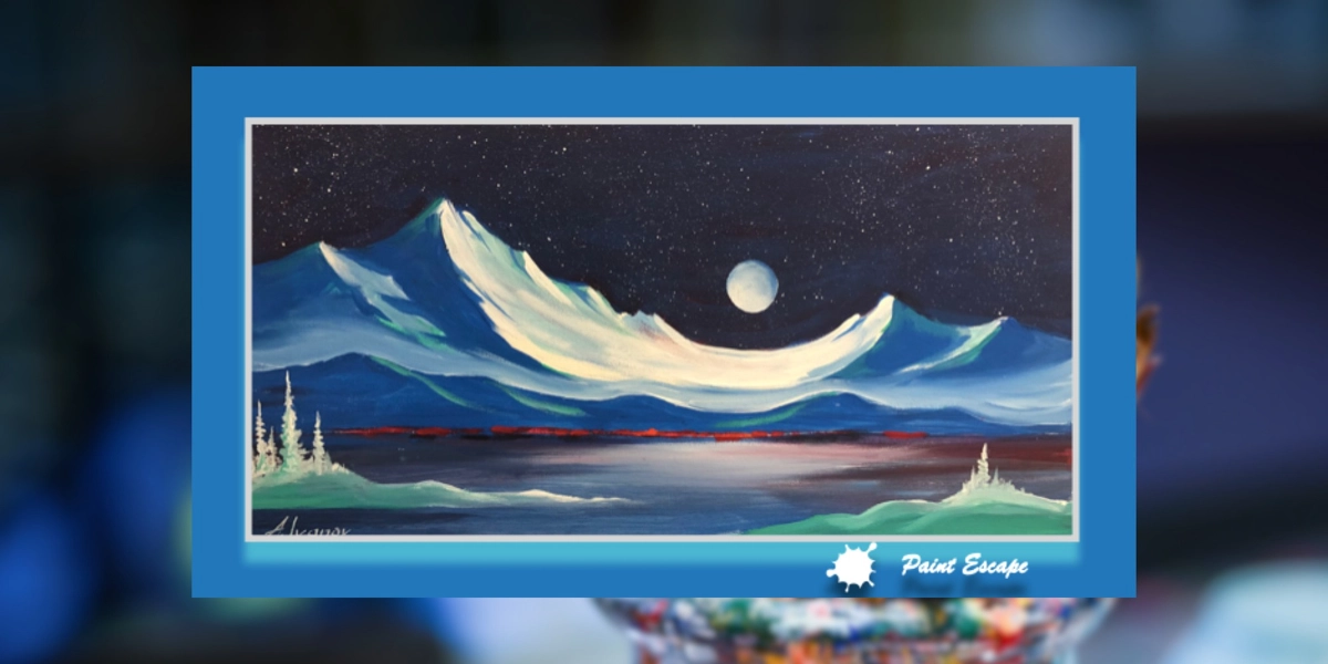 Event image for Paint Night - Northern Lights Moon