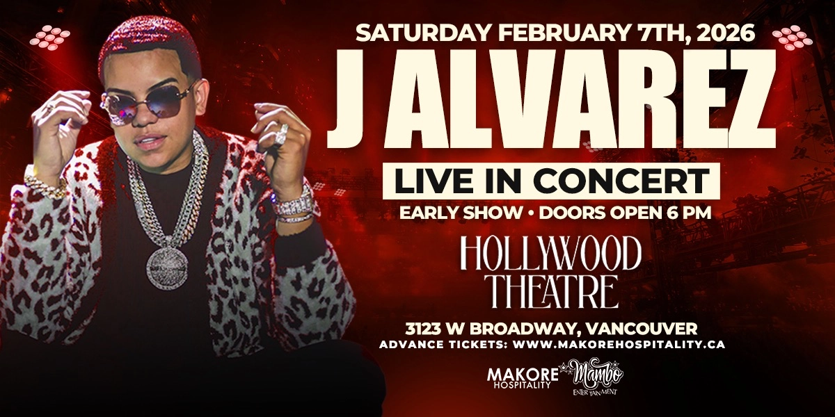 Event image for J ALVAREZ Live In Concert! (Vancouver)