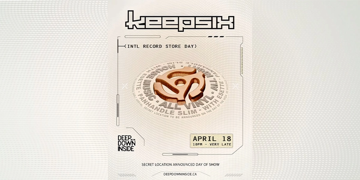 Event image for VINYL NIGHT w/ Keepsix, Esette & Panhandle Slim