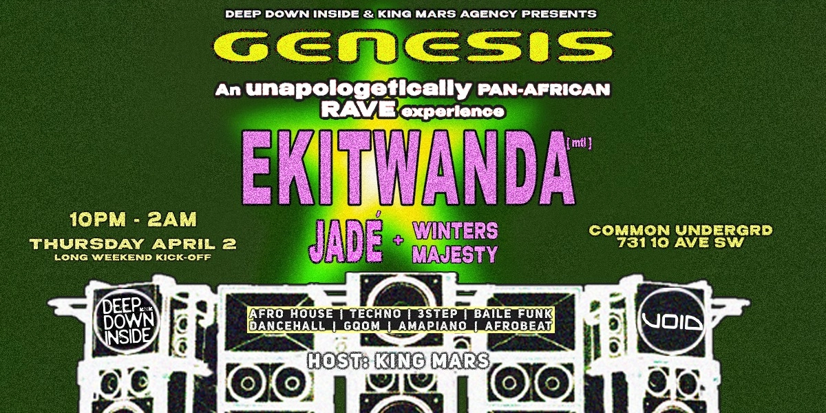 Event image for GENESIS : An unapologetically Pan-African rave experience