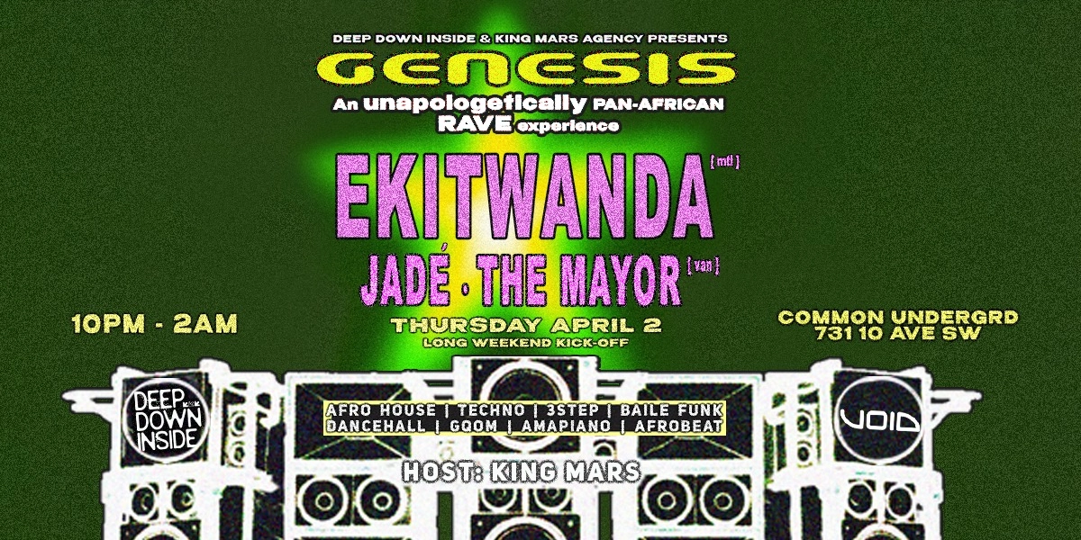 Event image for GENESIS : An unapologetically Pan-African rave experience